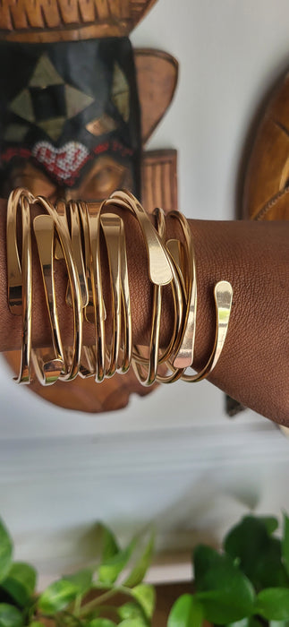 Bracelet en laiton avec spirale