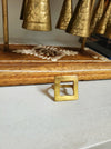Squared Brass Ring -  Moon Goddess