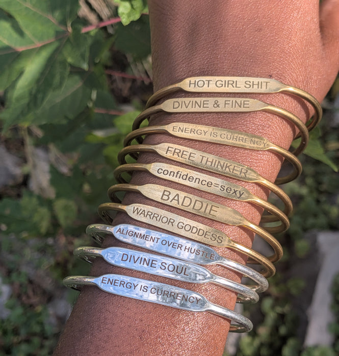 Brass Affirmation Bangles