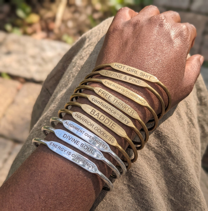 Brass Affirmation Bangles