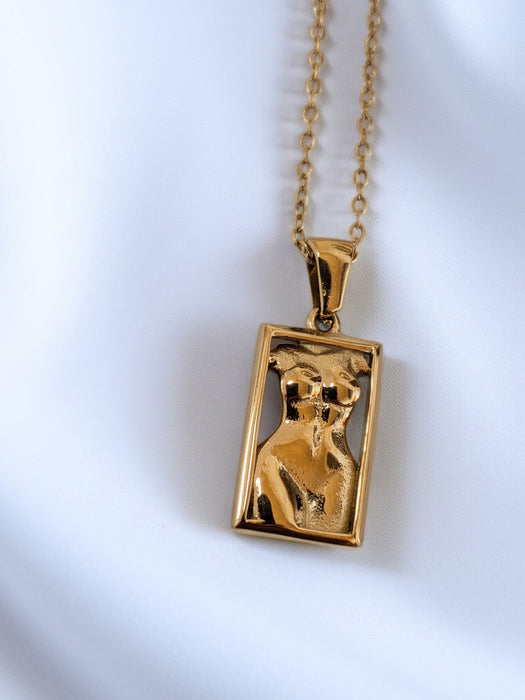 Sacred Feminine Pendant & Hoop Set