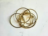 Raw Brass Coil Bangles -  Moon Goddess