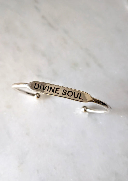 Silver Affirmation Bangles