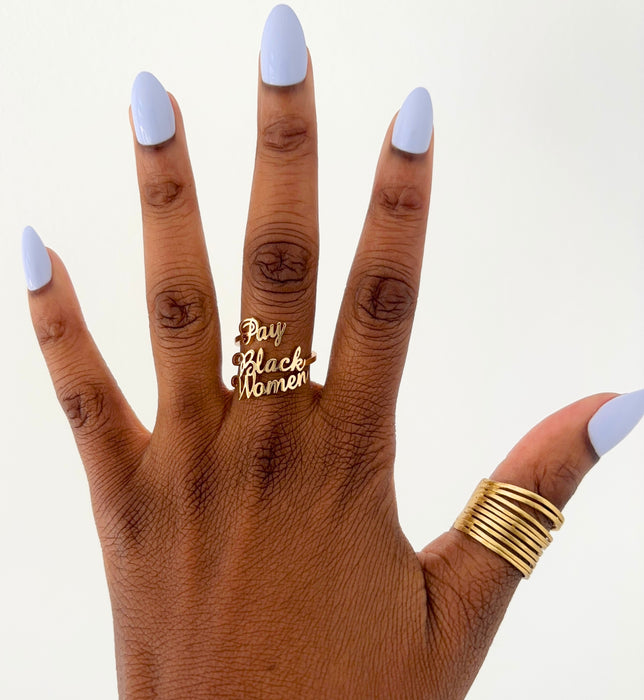 Pay Black Women Ring– Moon Goddess - Main Image