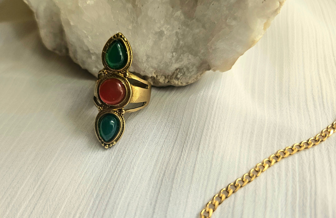 "Bohemian Sunset" Brass Ring