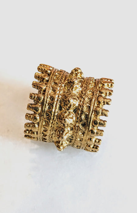 Bague géométrique en laiton Empress