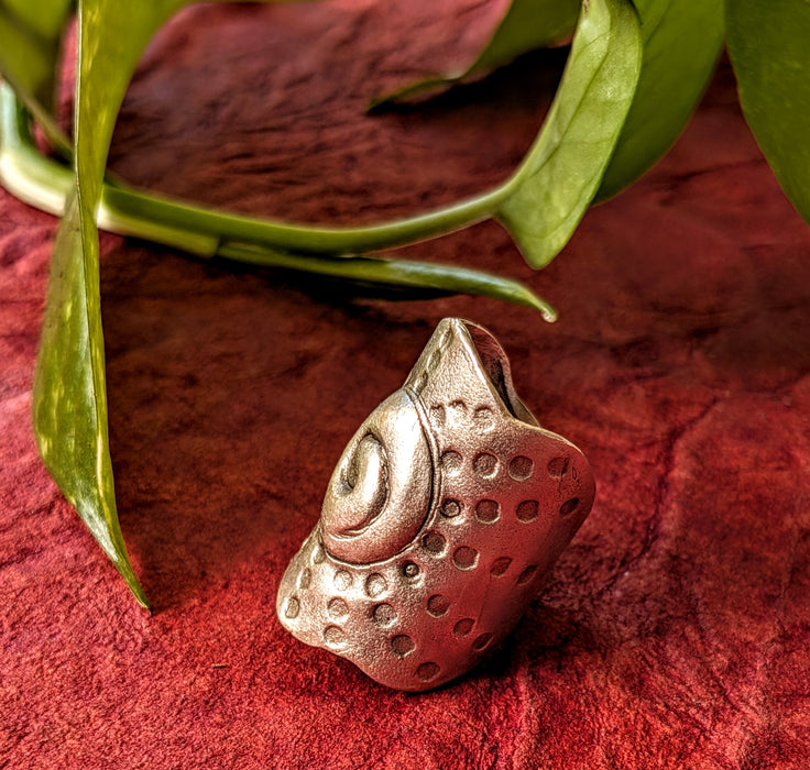 Oya Spiral Brass Ring