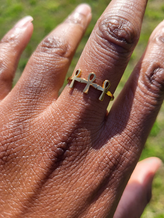 Dainty Ankh Ring