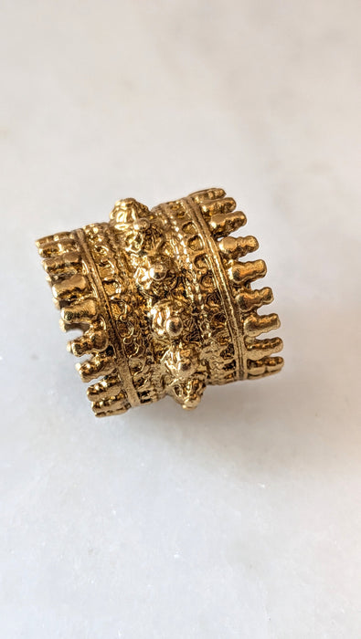 Bague géométrique en laiton Empress