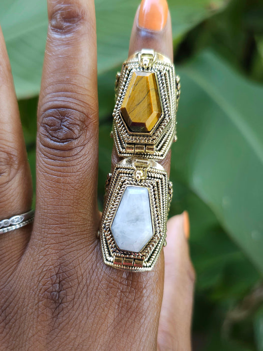 Gemstone Poison Ring