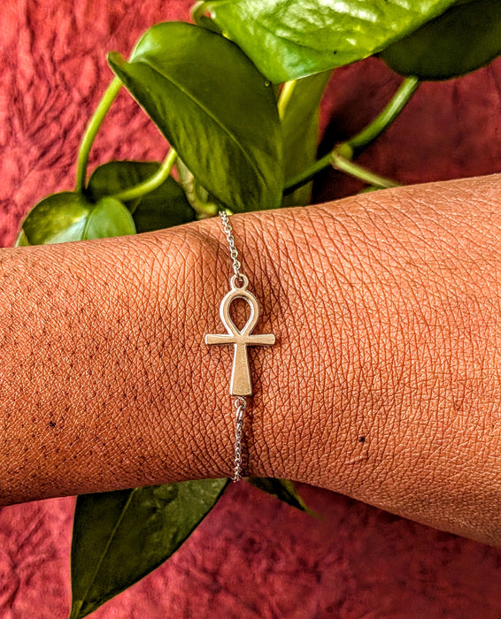 Dainty Ankh Bracelet