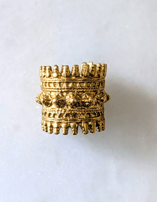 Bague géométrique en laiton Empress