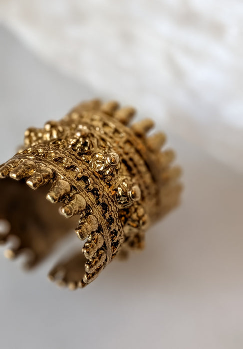 Bague géométrique en laiton Empress
