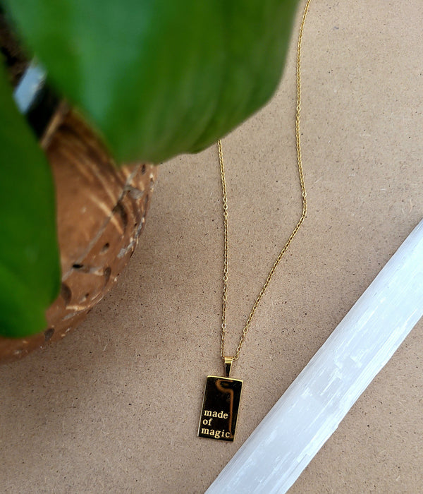 18K Gold Plated "Made of Magic" Pendant