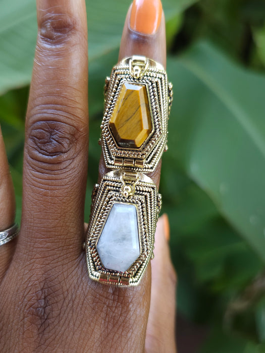 Gemstone Poison Ring