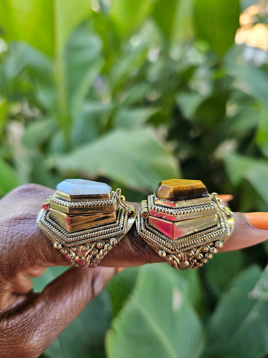 Gemstone Poison Ring