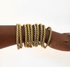 "Golden Oracle" Rope Bangles Set -  Moon Goddess